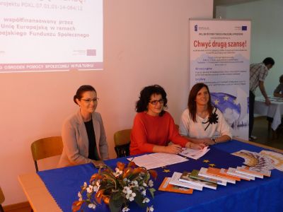 Zdjęcia z konferencji inaugurującej projekt pn.: :Chwyć drugą szansę!