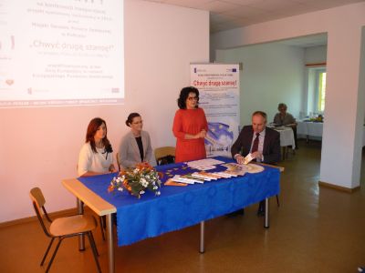 Zdjęcia z konferencji inaugurującej projekt pn.: :Chwyć drugą szansę!