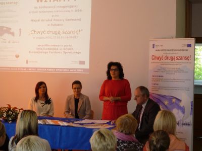 Zdjęcia z konferencji inaugurującej projekt pn.: :Chwyć drugą szansę!
