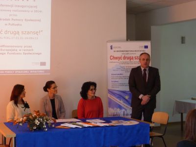 Zdjęcia z konferencji inaugurującej projekt pn.: :Chwyć drugą szansę!